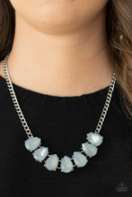 Load image into Gallery viewer, Above The Clouds- White and Silver Necklace- Paparazzi Accessories