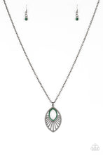 Load image into Gallery viewer, Court Couture- Green and Gunmetal Necklace- Paparazzi Accessories