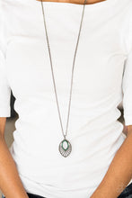 Load image into Gallery viewer, Court Couture- Green and Gunmetal Necklace- Paparazzi Accessories