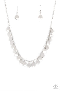 Dainty DISCovery- Silver Necklace- Paparazzi Accessories