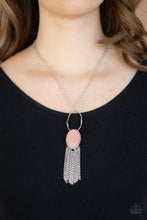 Load image into Gallery viewer, Dewy Desert- Pink and Silver Necklace- Paparazzi Accessories