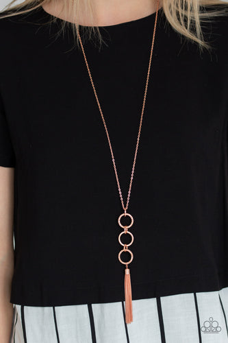 Diva In Diamonds- Copper Necklace- Paparazzi Accessories