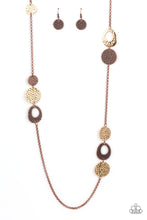 Load image into Gallery viewer, Gallery Guru- Gold and Copper Necklace- Paparazzi Accessories