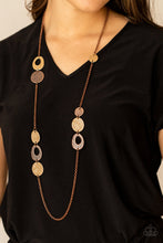 Load image into Gallery viewer, Gallery Guru- Gold and Copper Necklace- Paparazzi Accessories