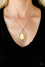 Load image into Gallery viewer, Here Today, PATAGONIA Tomorrow- Yellow and Silver Necklace- Paparazzi Accessories