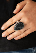 Load image into Gallery viewer, Marble Mecca- Black and Silver Ring- Paparazzi Accessories