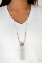 Load image into Gallery viewer, Mayan Masquerade- Brown and Silver Necklace- Paparazzi Accessories