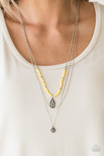 Load image into Gallery viewer, Mild Wild- Yellow and Silver Necklace- Paparazzi Accessories
