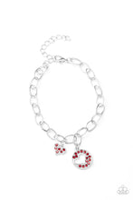Load image into Gallery viewer, Move Over MATCHMAKER- Red and Silver Bracelet- Paparazzi Accessories