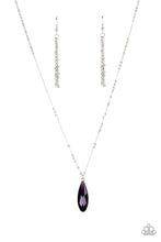 Load image into Gallery viewer, Prismatically Polished- Purple and Silver Necklace- Paparazzi Accessories