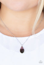 Load image into Gallery viewer, Prismatically Polished- Purple and Silver Necklace- Paparazzi Accessories