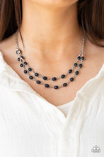 Load image into Gallery viewer, Sahara Safari- Black and Silver Necklace- Paparazzi Accessories