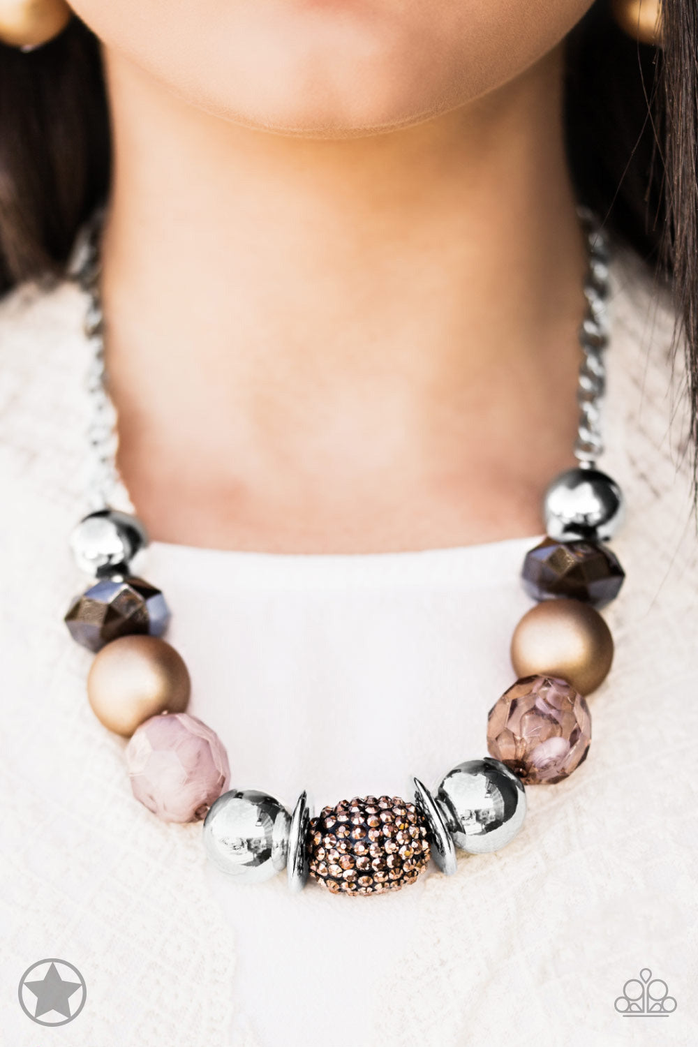 A Warm Welcome- Copper Multi Toned Necklace- Paparazzi Accessories