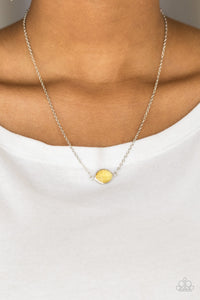 Fashionably Fantabulous- Yellow and Silver Necklace- Paparazzi Accessories