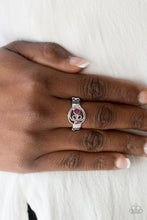 Load image into Gallery viewer, Oceanic Bliss- Pink and Silver Ring- Paparazzi Accessories