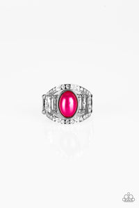 Radiating Riches- Pink and Silver Ring- Paparazzi Accessories