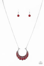 Load image into Gallery viewer, Count To ZEN- Red and Silver Necklace- Paparazzi Accessories