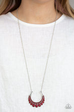 Load image into Gallery viewer, Count To ZEN- Red and Silver Necklace- Paparazzi Accessories