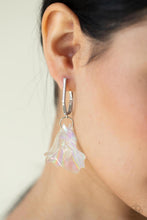 Load image into Gallery viewer, Jaw-Droppingly Jelly- White and Silver Earrings- Paparazzi Accessories