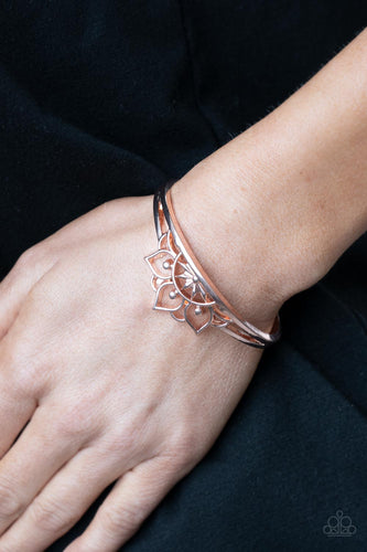 Mandala Mindfulness- Rose Gold Bracelet- Paparazzi Accessories