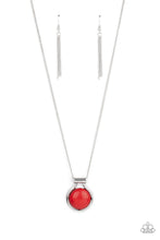 Load image into Gallery viewer, Patagonian Paradise- Red and Silver Necklace- Paparazzi Accessories