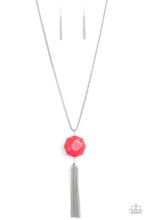 Load image into Gallery viewer, Prismatically Polygon- Pink and Silver Necklace- Paparazzi Accessories