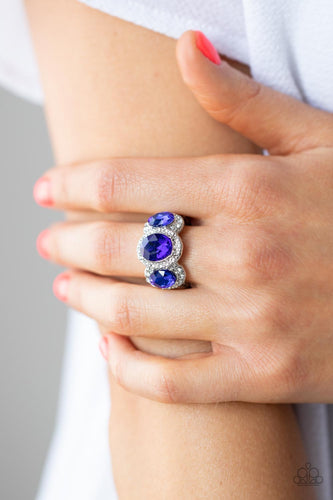Royal Residence- Blue and Silver Ring- Paparazzi Accessories
