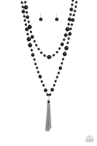 Social Hour- Black and Silver Necklace- Paparazzi Accessories