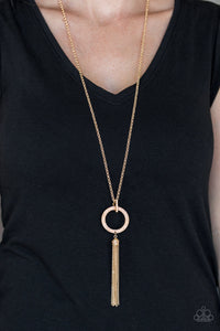 Straight To The Top- Gold Necklace- Paparazzi Accessories