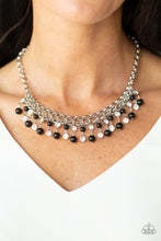 Load image into Gallery viewer, You May Kiss The Bride- Black and Silver Necklace- Paparazzi Accessories