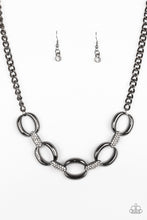 Load image into Gallery viewer, Boss Boulevard- Gunmetal Necklace- Paparazzi Accessories