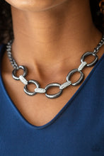 Load image into Gallery viewer, Boss Boulevard- Gunmetal Necklace- Paparazzi Accessories