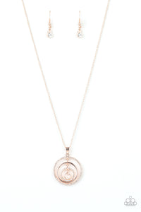 Upper East Side- White and Gold Necklace- Paparazzi Accessories