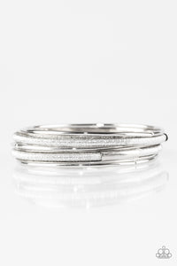Pay A Hefty Shine- Silver Bracelets- Paparazzi Accessories