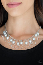 Load image into Gallery viewer, Run The Show- Blue and Silver Necklace- Paparazzi Accessories