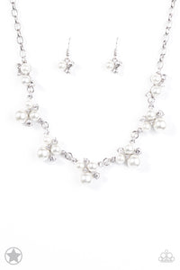 Toast To Perfection- White and Silver Necklace- Paparazzi Accessories