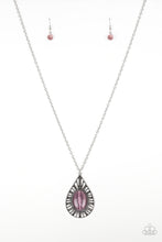 Load image into Gallery viewer, Total Tranquility- Purple and Silver Necklace- Paparazzi Accessories