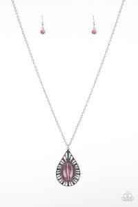 Total Tranquility- Purple and Silver Necklace- Paparazzi Accessories