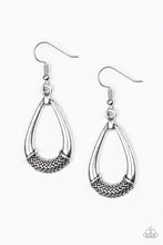 Load image into Gallery viewer, Trending Texture- Silver Earrings- Paparazzi Accessories