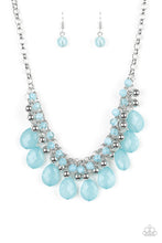 Load image into Gallery viewer, Trending Tropicana- Blue and Silver Necklace- Paparazzi Accessories
