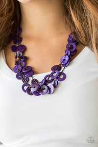 Wonderfully Walla Walla- Purple and Brown Necklace- Paparazzi Accessories