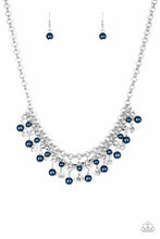 Load image into Gallery viewer, You May Kiss The Bride- Blue and Silver Necklace- Paparazzi Accessories