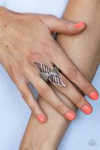 Load image into Gallery viewer, Angels Among Us- Purple and Silver Ring- Paparazzi Accessories