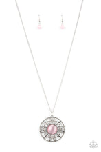 Load image into Gallery viewer, Celestial Compass- Pink and Silver Necklace- Paparazzi Accessories