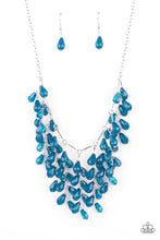 Load image into Gallery viewer, Garden Fairytale- Blue and Silver Necklace- Paparazzi Accessories