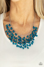 Load image into Gallery viewer, Garden Fairytale- Blue and Silver Necklace- Paparazzi Accessories