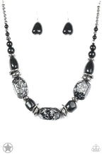 Load image into Gallery viewer, In Good Glazes- Black and Silver Necklace- Paparazzi Accessories