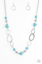 Load image into Gallery viewer, That&#39;s TERRA-ific!- Blue and Silver Necklace- Paparazzi Accessories