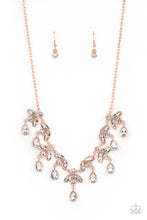 Load image into Gallery viewer, Vintage Royale- White and Copper Necklace- Paparazzi Accessories