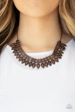 Load image into Gallery viewer, When The Hunter Becomes The Hunted- Copper Necklace- Paparazzi Accessories